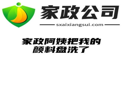 家政阿姨把我的颜料盘洗了