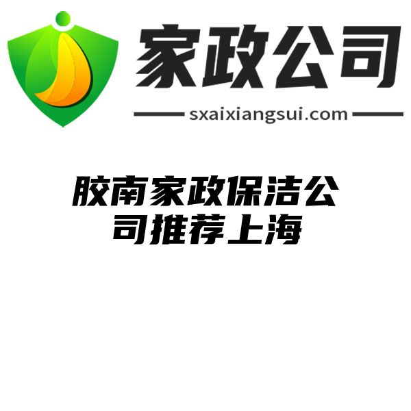 胶南家政保洁公司推荐上海